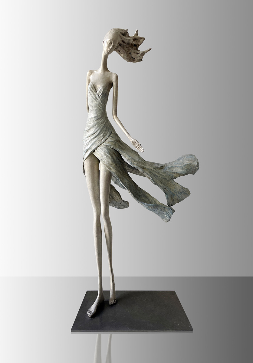 Hedwige Leroux - sculpture en bronze - Feelings - © Paris